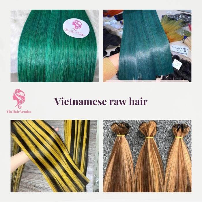 Vietnamese raw hair can be colored and dyed