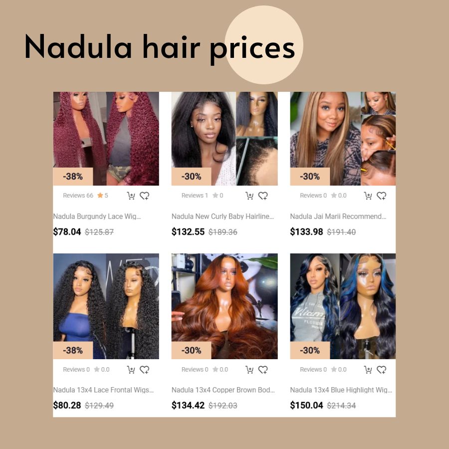 Nadula Hair offers a wide selection of hair products at affordable prices