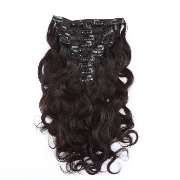 High quality wavy clip in hair extensions 1