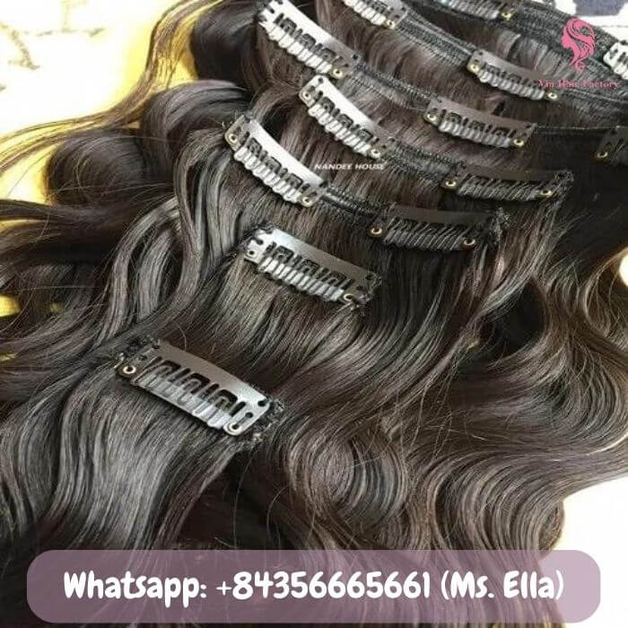 Vietnamese-human-hair-curly-clip-in-hair-extensions-W28-2