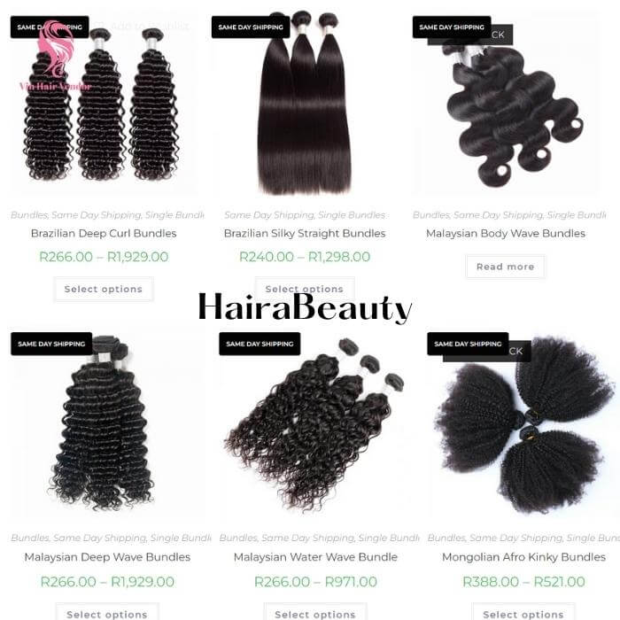 Hair bundles are HairaBeauty's outstanding product