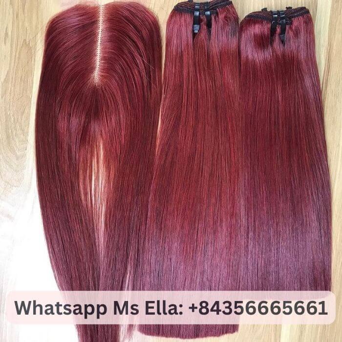 burgundy-color-vietnamese-bone-straight-hair