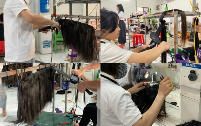 Gla Hair has a modern factory and a team of highly skilled workers