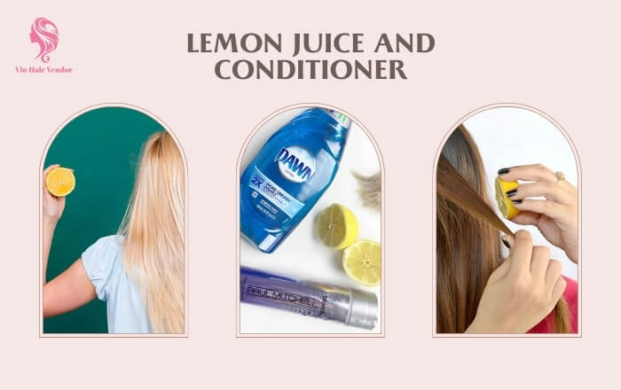Method 5_ Lemon juice and conditioner