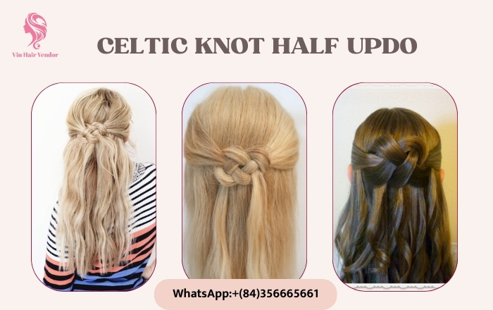 Celtic knot half updo