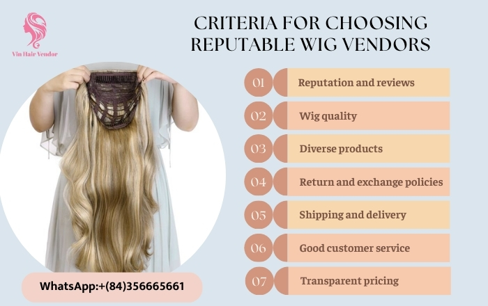 Criteria for choosing reputable wig vendors