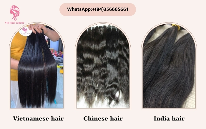 Differences between the quality of Vietnamese hair, Chinese hair, and Indian hair