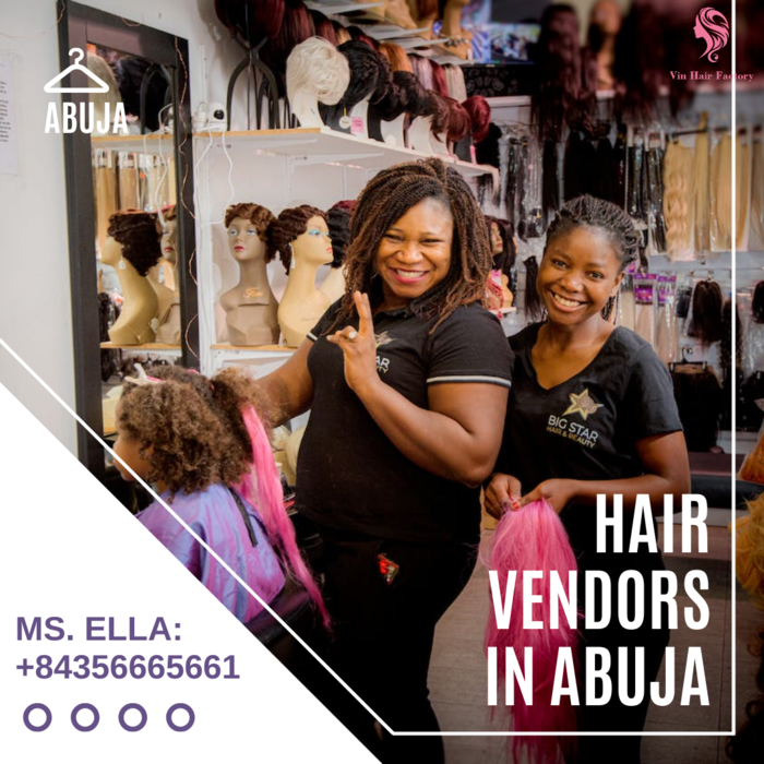 Hair vendors in Abuja have to import hair from other countries.