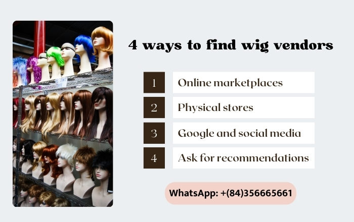Several ways to find wig vendors