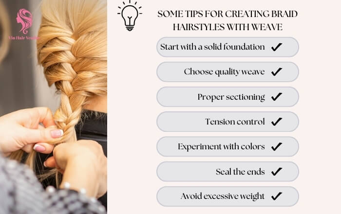 Some tips for creating braid hairstyles with weave